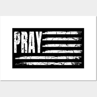 The Prayer Flag Nation distressed Posters and Art